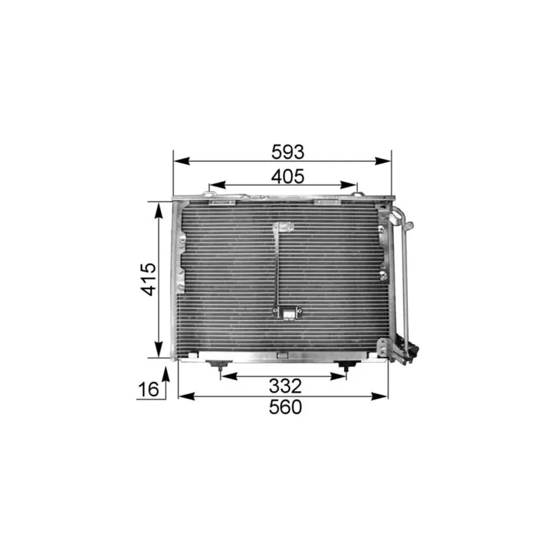 Condenseur, climatisation MAHLE AC 168 001S