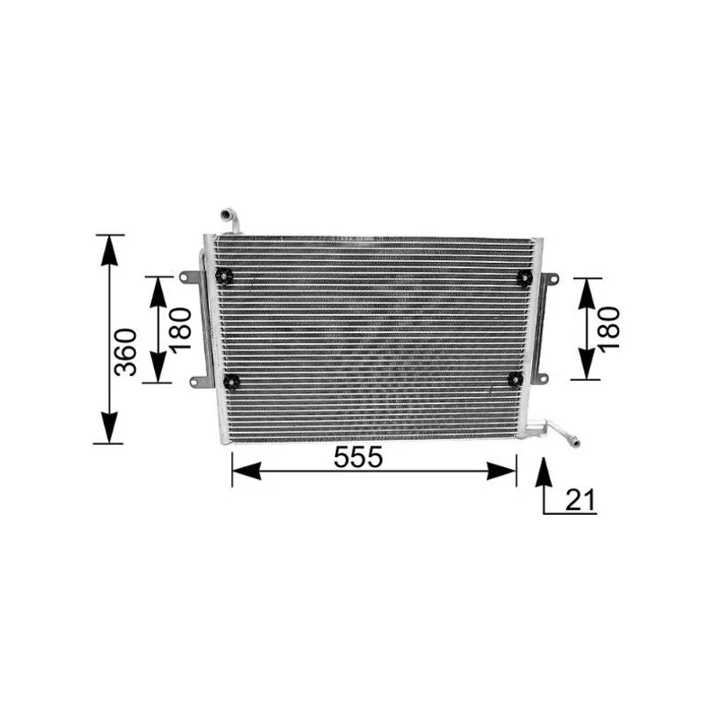 Condenseur, climatisation MAHLE AC 172 000S