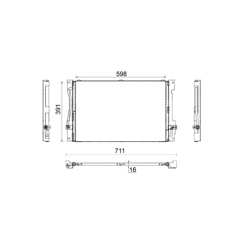Condenseur, climatisation MAHLE AC 173 000S