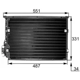 Condenseur, climatisation MAHLE AC 177 000S