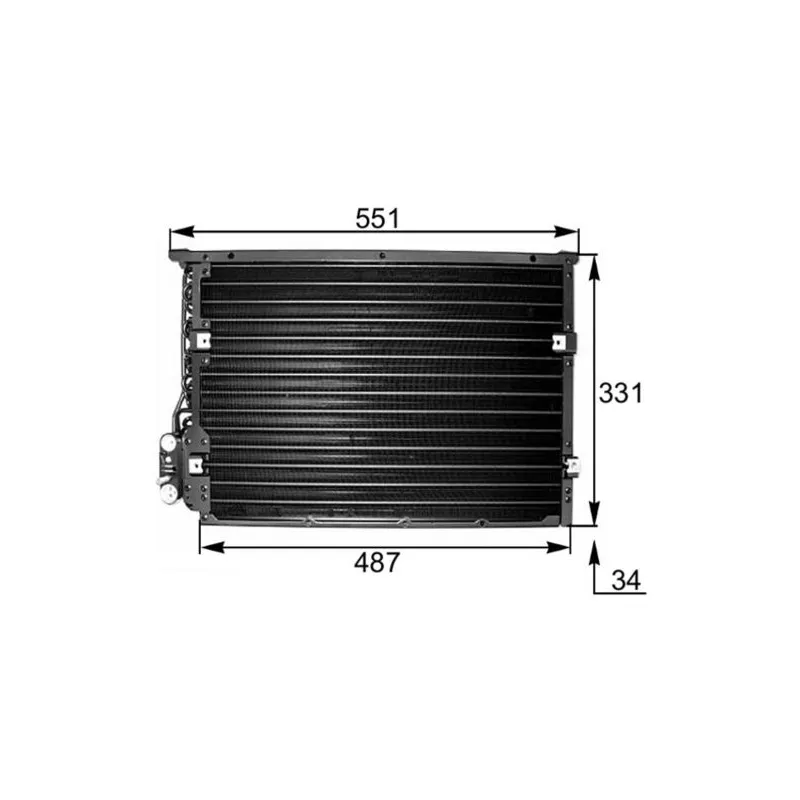 Condenseur, climatisation MAHLE AC 177 000S