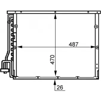 Condenseur, climatisation MAHLE AC 179 000S