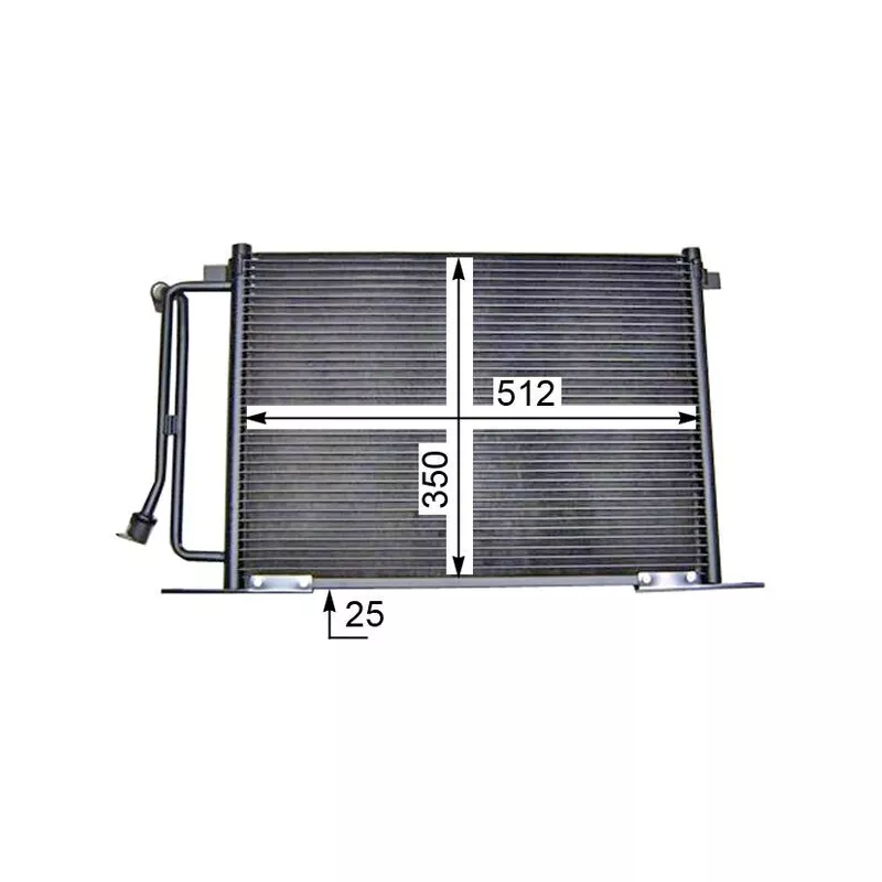 Condenseur, climatisation MAHLE AC 183 000S