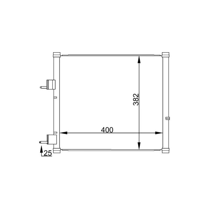 Condenseur, climatisation MAHLE AC 184 000S