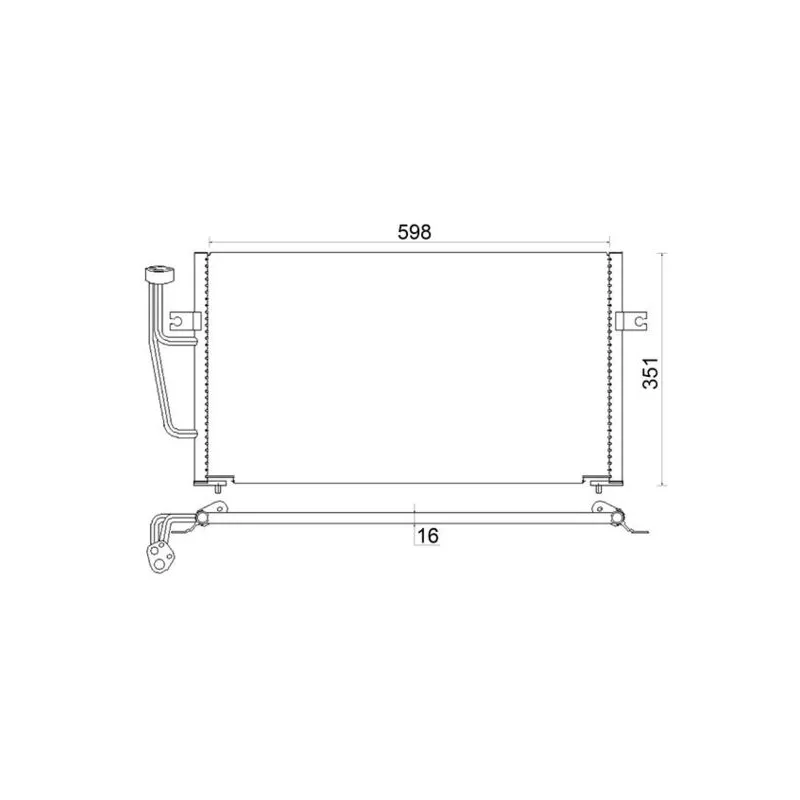 Condenseur, climatisation MAHLE AC 193 000S