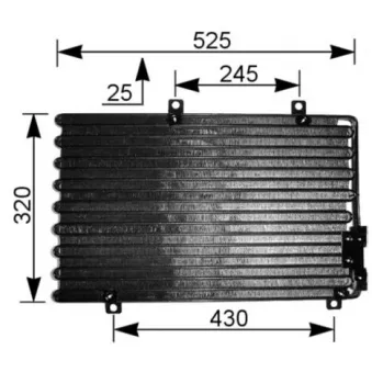 Condenseur, climatisation MAHLE AC 195 000S