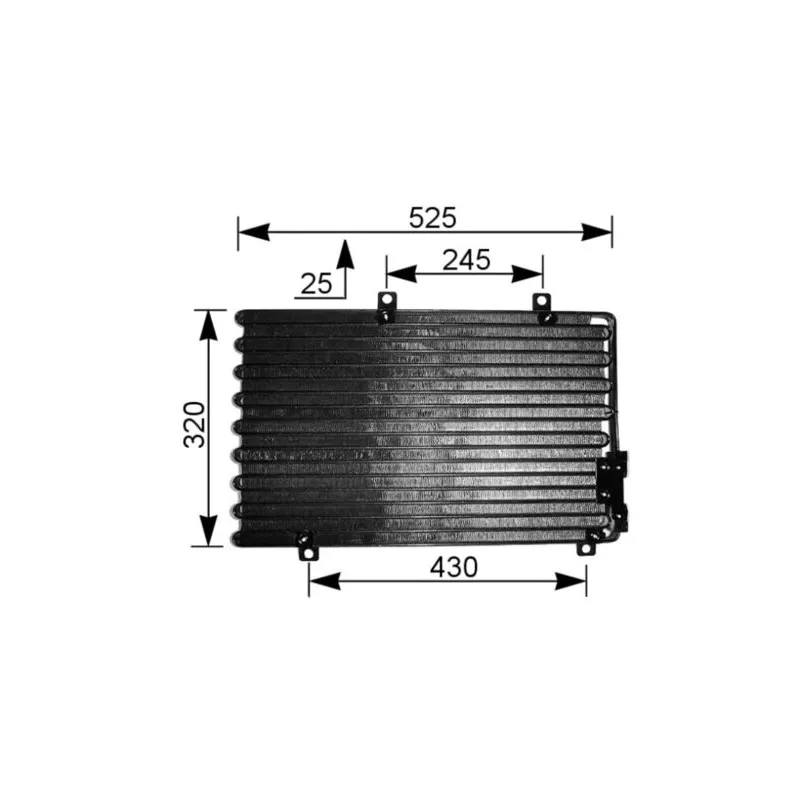 Condenseur, climatisation MAHLE AC 195 000S