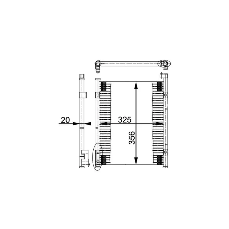 Condenseur, climatisation MAHLE AC 199 000S