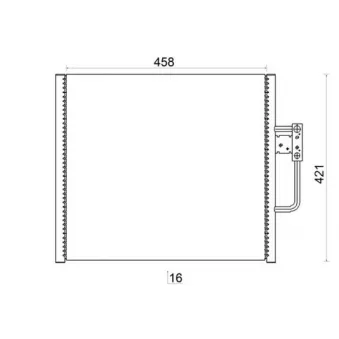 Condenseur, climatisation MAHLE AC 201 001S