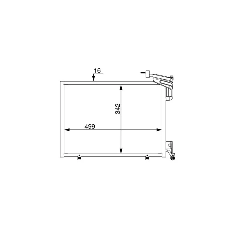 Condenseur, climatisation MAHLE AC 21 000S