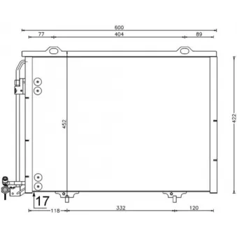 Condenseur, climatisation MAHLE AC 211 001S
