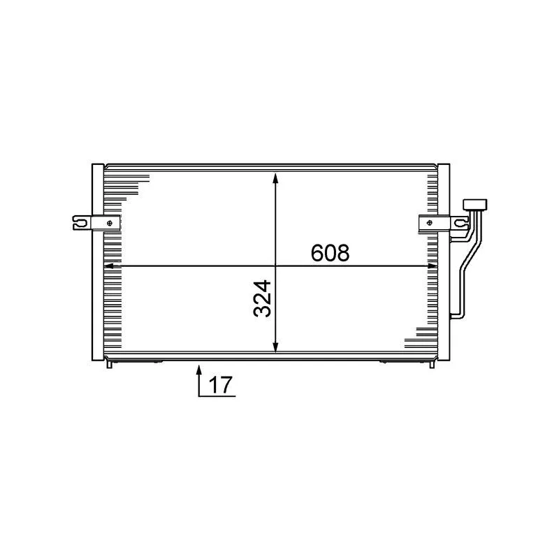 Condenseur, climatisation MAHLE AC 213 000S