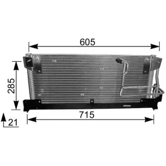 Condenseur, climatisation MAHLE AC 214 000S