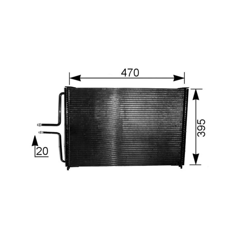 Condenseur, climatisation MAHLE AC 222 000S