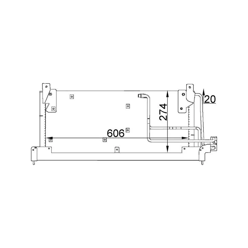 Condenseur, climatisation MAHLE AC 223 000S