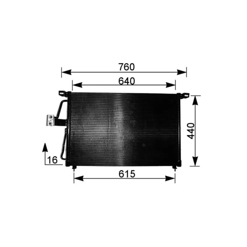 Condenseur, climatisation MAHLE AC 224 000S