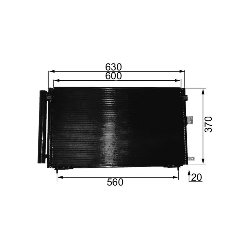 Condenseur, climatisation MAHLE AC 229 000S