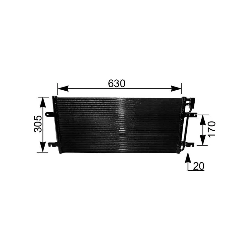 Condenseur, climatisation MAHLE AC 231 000S