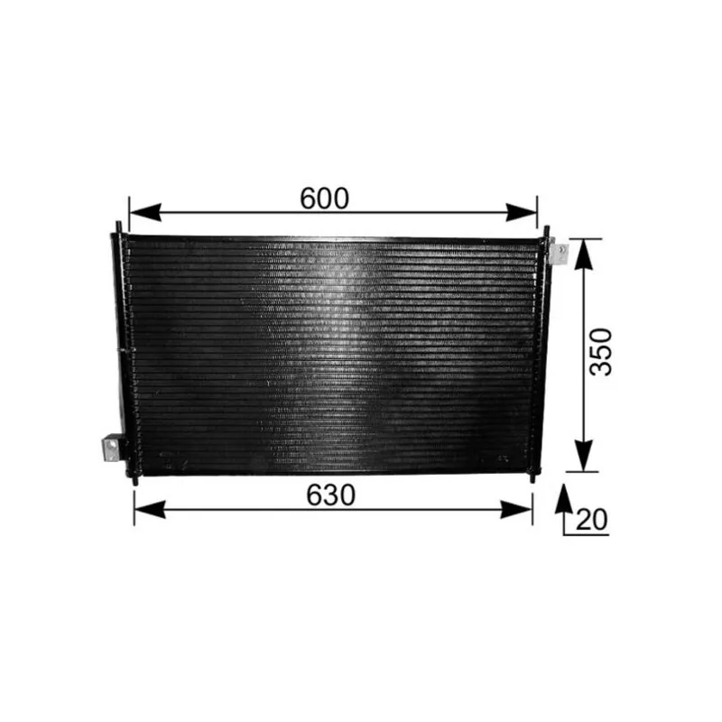 Condenseur, climatisation MAHLE AC 232 000S