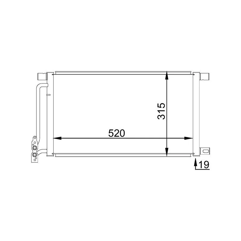 Condenseur, climatisation MAHLE AC 235 001S
