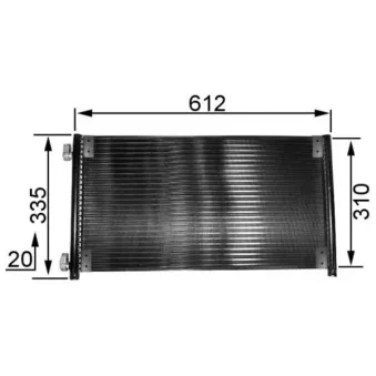Condenseur, climatisation MAHLE AC 237 000S
