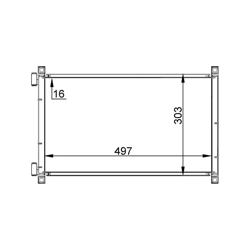 Condenseur, climatisation MAHLE AC 238 000S