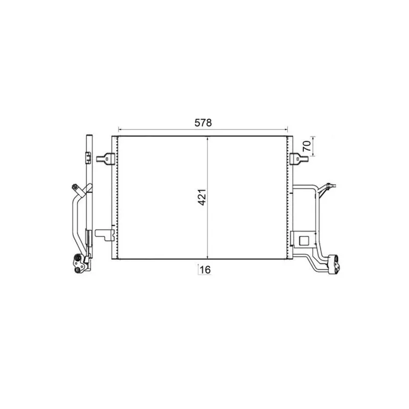 Condenseur, climatisation MAHLE AC 242 000S