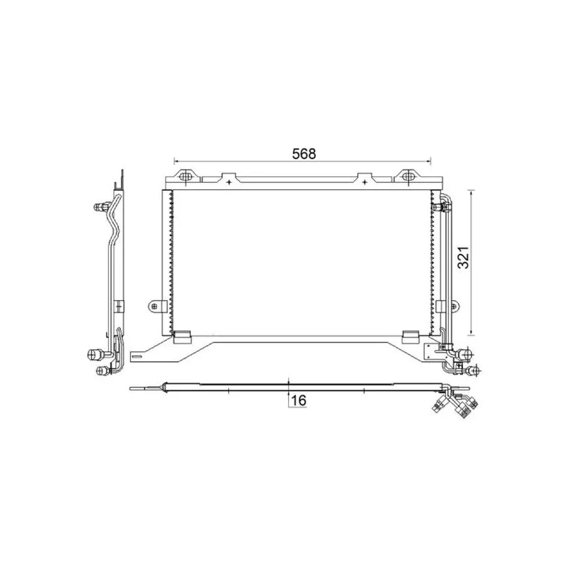 Condenseur, climatisation MAHLE AC 248 000S