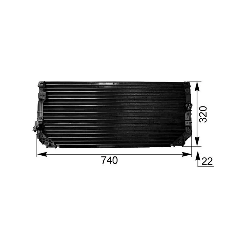 Condenseur, climatisation MAHLE AC 249 000S
