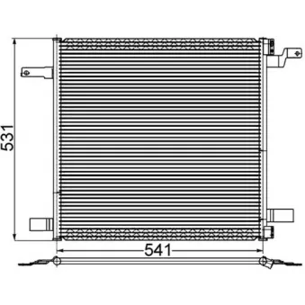 Condenseur, climatisation MAHLE AC 259 001S