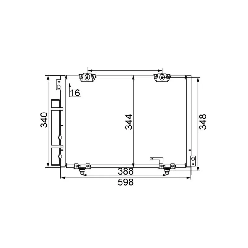 Condenseur, climatisation MAHLE AC 260 000S