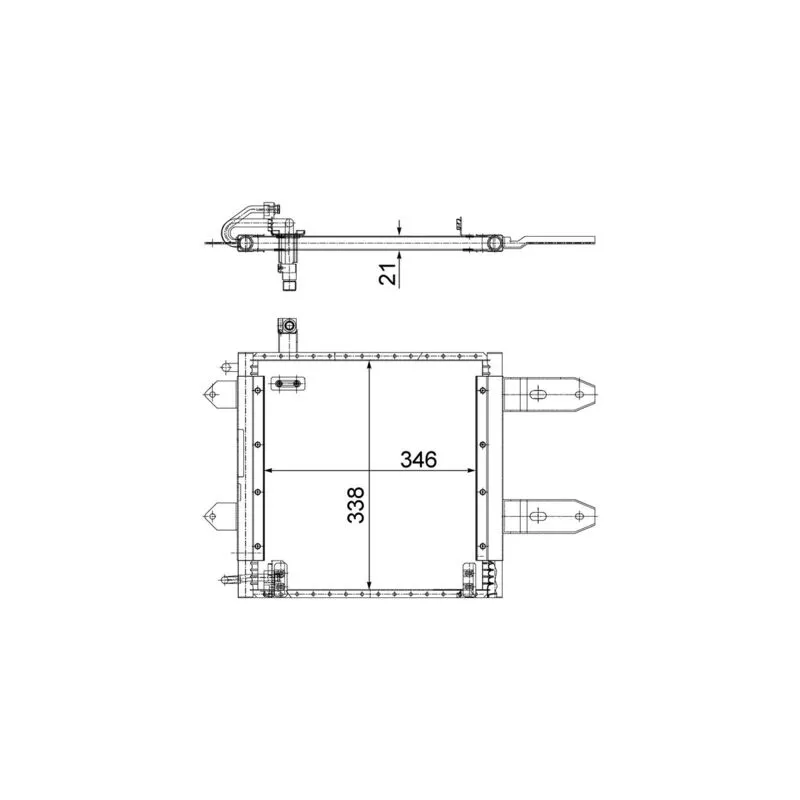 Condenseur, climatisation MAHLE AC 287 000S