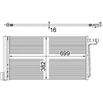 Condenseur, climatisation MAHLE AC 29 000S