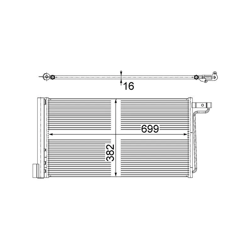Condenseur, climatisation MAHLE AC 29 000S