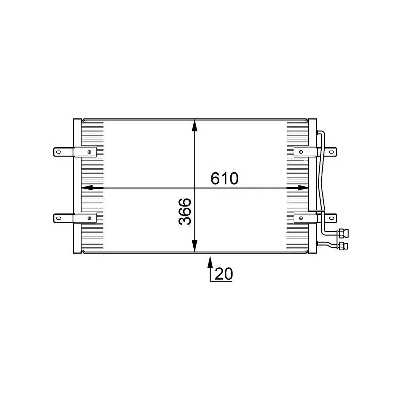 Condenseur, climatisation MAHLE AC 290 000S
