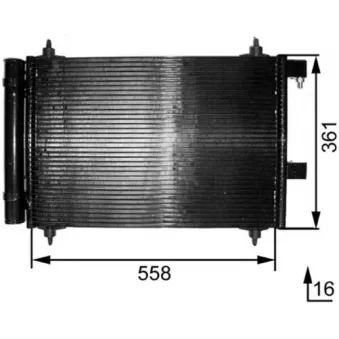 Condenseur, climatisation MAHLE AC 291 000S