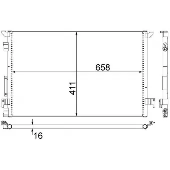 Condenseur, climatisation MAHLE AC 294 000S