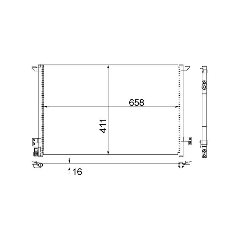 Condenseur, climatisation MAHLE AC 295 000S