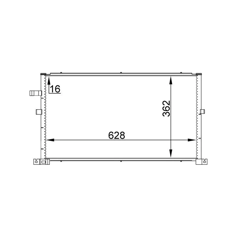 Condenseur, climatisation MAHLE AC 296 001S