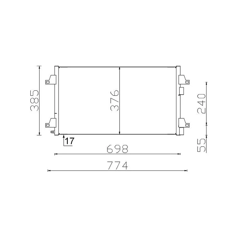 Condenseur, climatisation MAHLE AC 297 000S