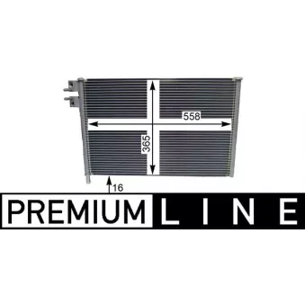 Condenseur, climatisation MAHLE AC 298 000P