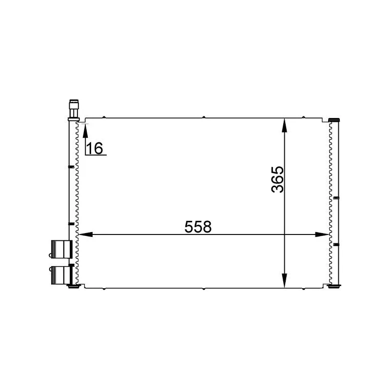 Condenseur, climatisation MAHLE AC 298 000S