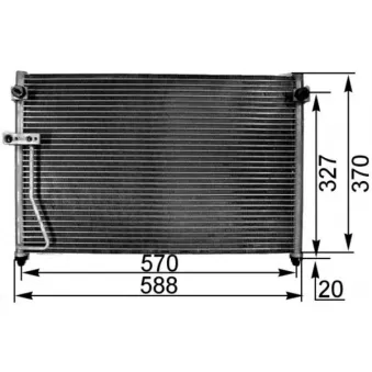 Condenseur, climatisation MAHLE AC 301 000S