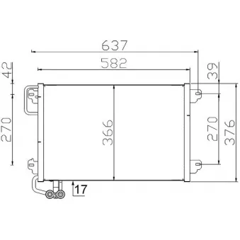 Condenseur, climatisation MAHLE AC 304 000S