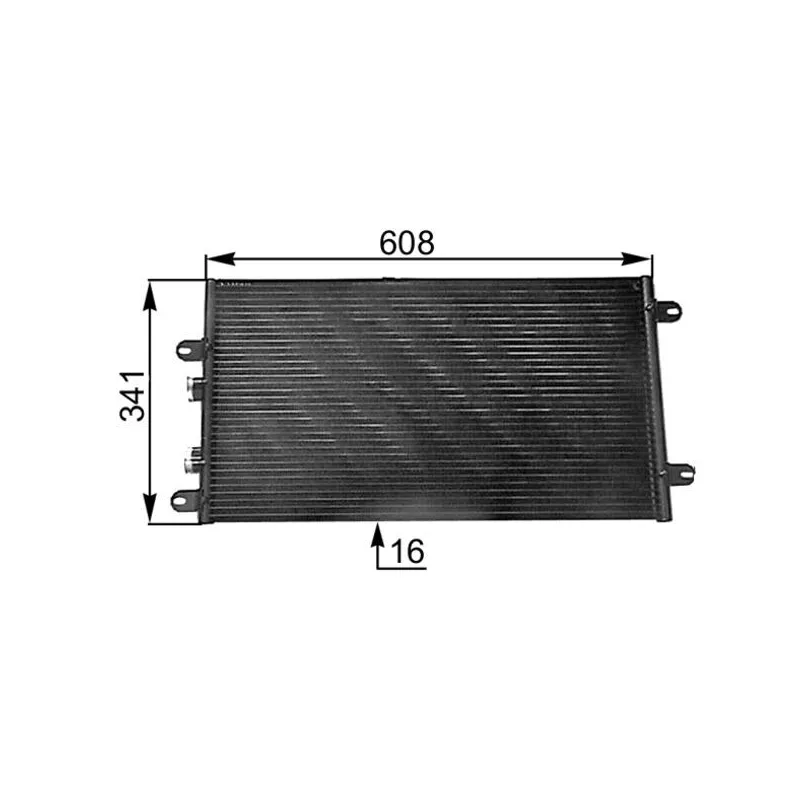 Condenseur, climatisation MAHLE AC 305 000S