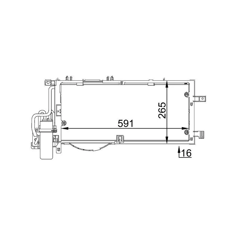 Condenseur, climatisation MAHLE AC 309 001S
