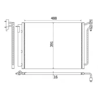 Condenseur, climatisation MAHLE AC 311 001S