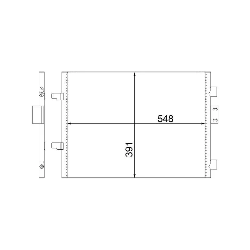 Condenseur, climatisation MAHLE AC 313 000S