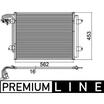 Condenseur, climatisation MAHLE AC 325 000P