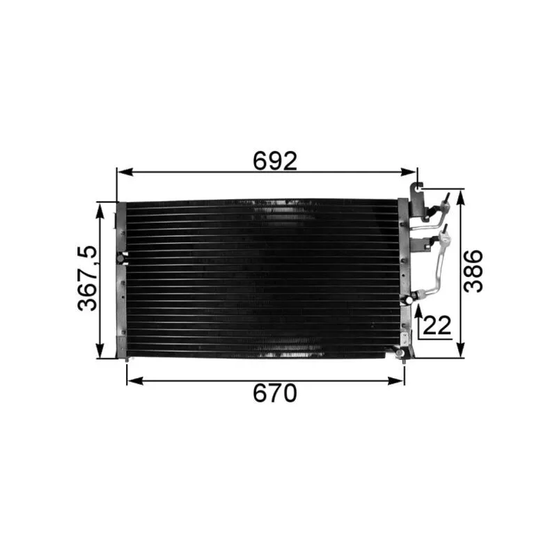Condenseur, climatisation MAHLE AC 329 000S